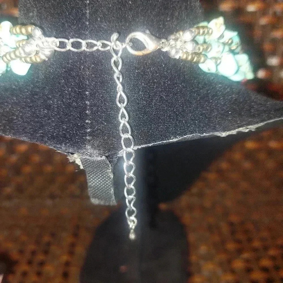 5 strand red coral? and turquoise? necklace 17" - 21" With Extention - Picture 6 of 7